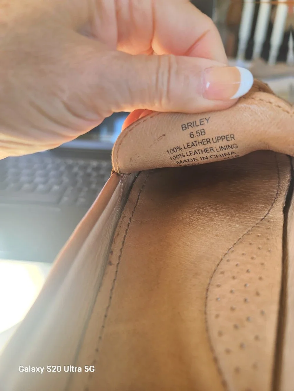 Womens Lauren Ralph Lauren Briley Moccasin Loafers in Tan Size 6.5